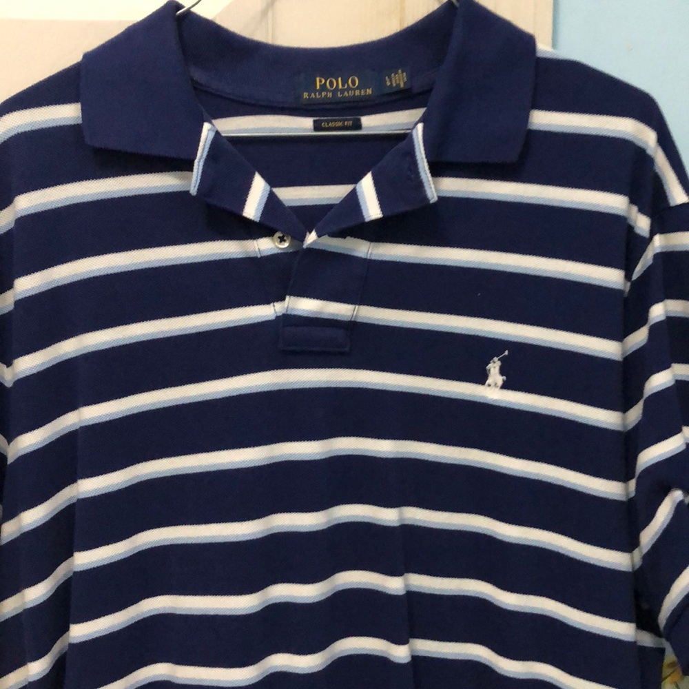 Polo Ralph Lauren Blue Striped Polo